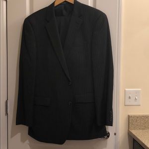 Nautical - charcoal chalk stripe men’s suit